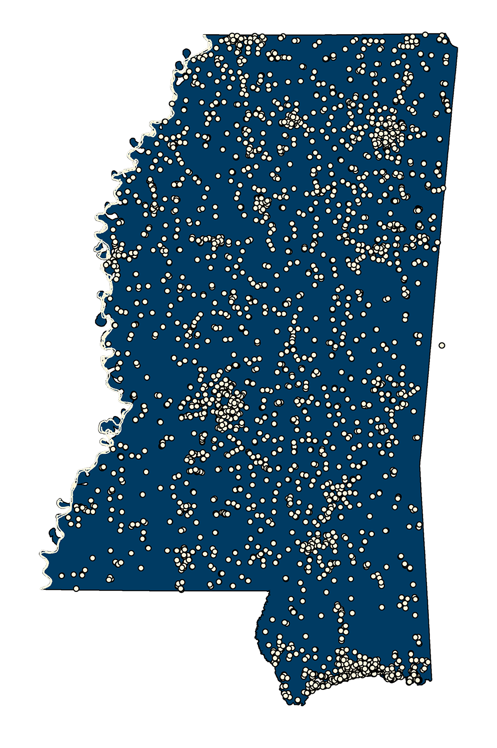 1990 Census Designated Places