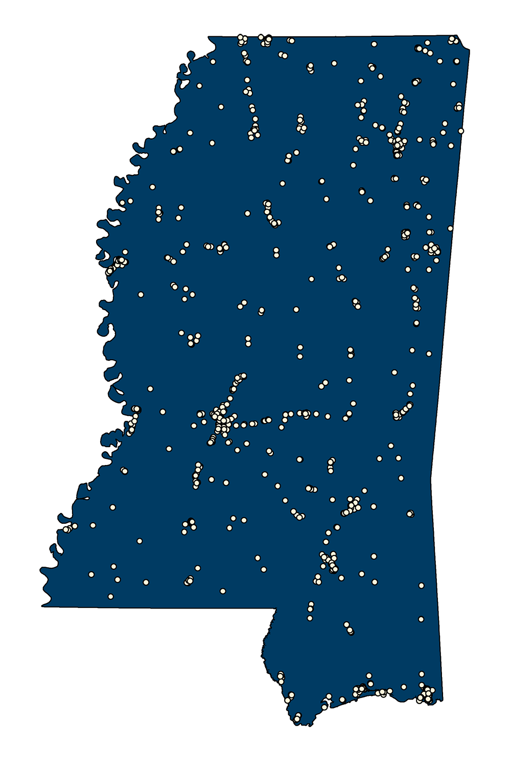 1990 Census Designated Places