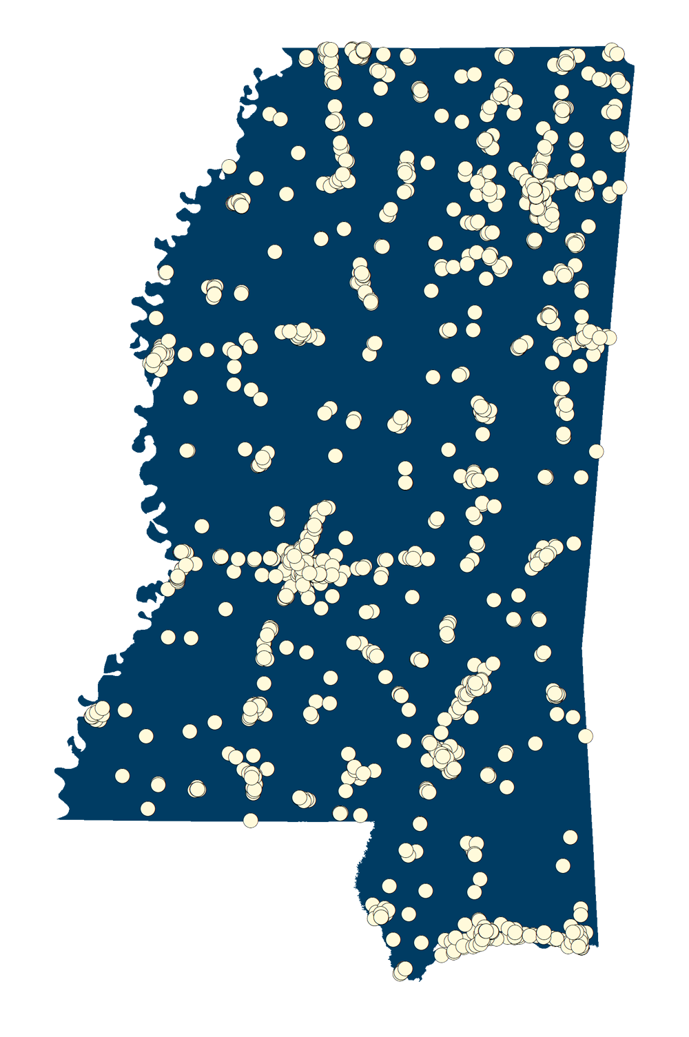 1990 Census Designated Places