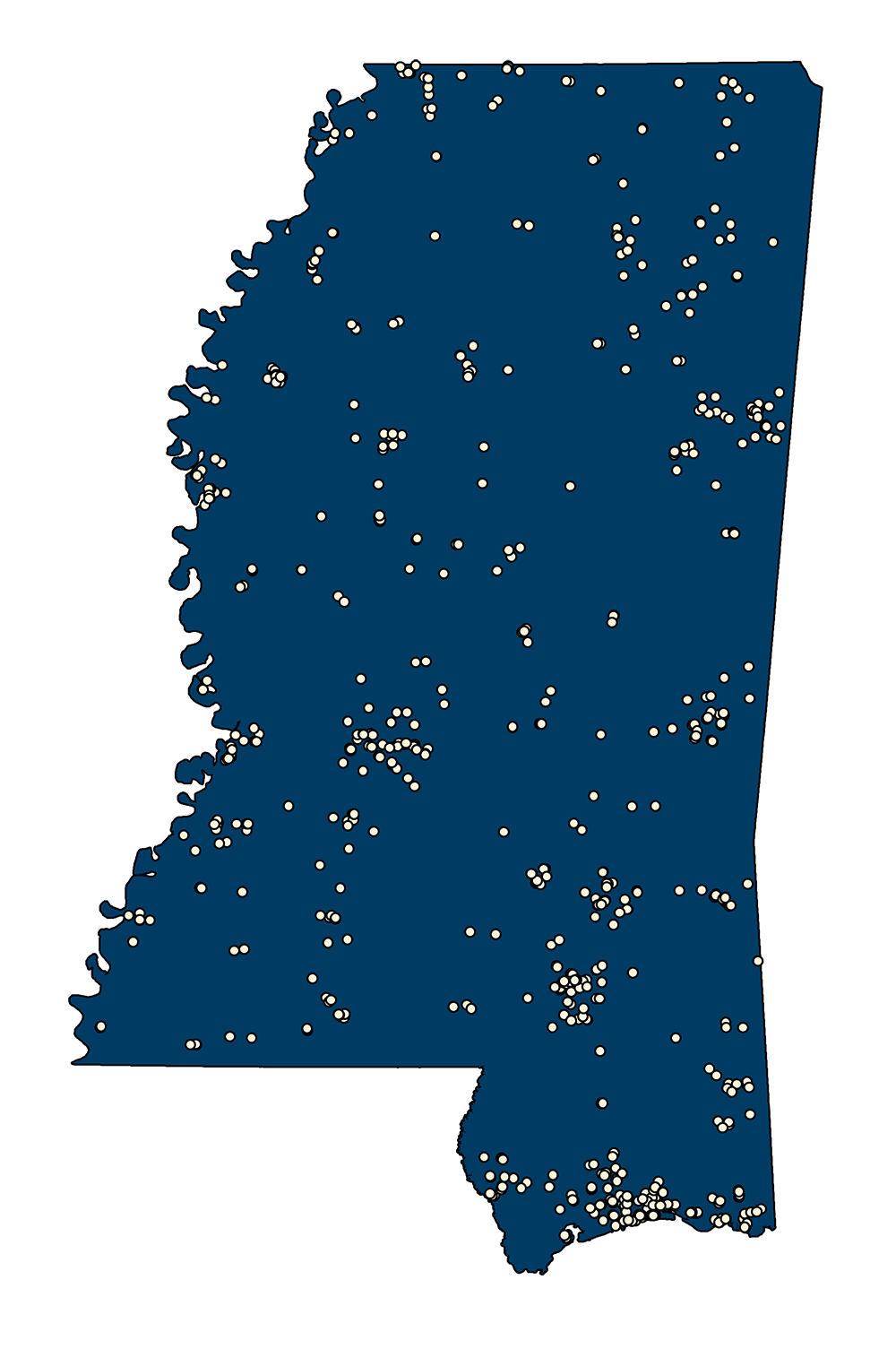 1990 Census Designated Places