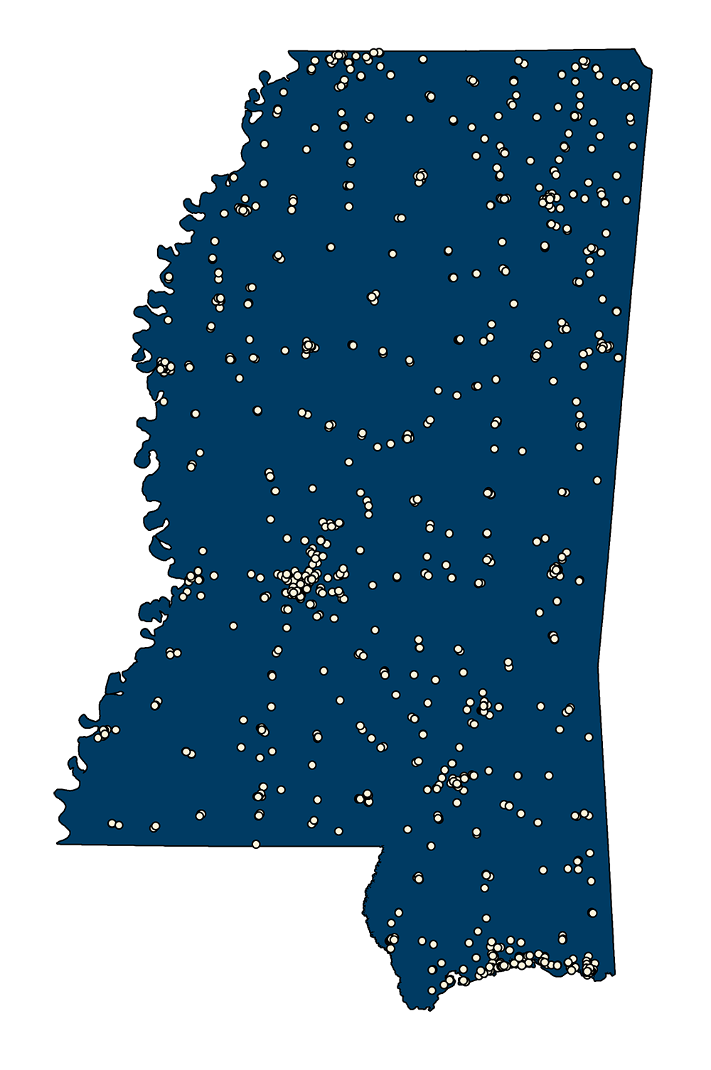 1990 Census Designated Places